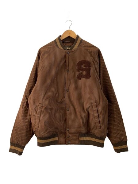 STUSSY(ステューシー) / ブルゾン/XL/コットン/BRW/ストライプ