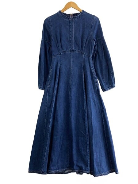 MOUSSY(マウジー) / 長袖デニムワンピース/1/コットン/BLU/無地 