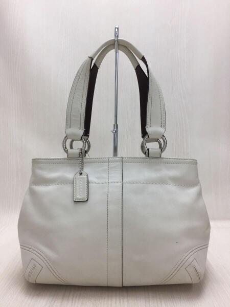 COACH コーチ ハンドバッグ トートバッグ 8A09 レザー ホワイト 【公式 