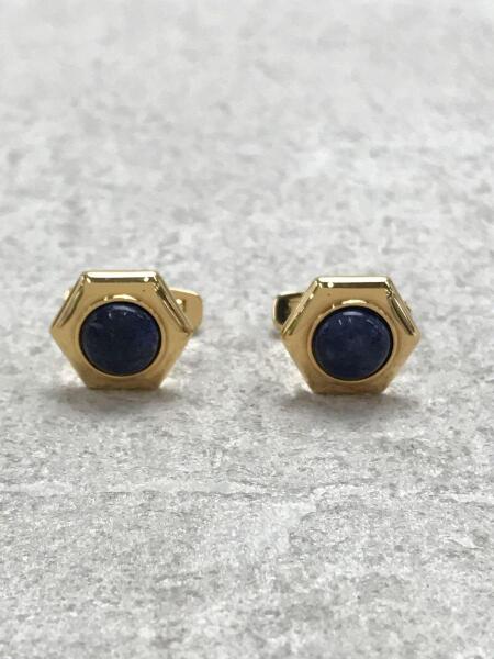 【未使用】S.T. Dupont カフリンクス　ラピスラズリ デュポン S.T. DUPONT ラピスラズリ カフリンクス／カフス S.T.Dupont