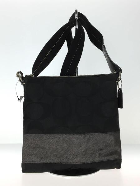 COACH(コーチ) / ショルダーバッグ/キャンバス/BLK/総柄/シグネチャー
