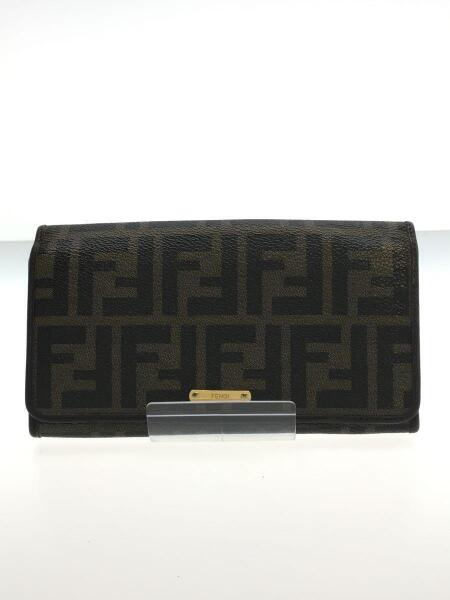 FENDI(フェンディ) / ズッカ柄/長財布/レザー/BRW/モノグラム 
