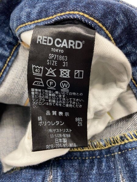 RED CARD(レッドカード) / ストレートパンツ/31/デニム/IDG/無地 
