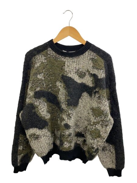 Y-3(ワイスリー) / 21AW/U CH1 CAMO KNIT CREW SWEATER/M/ポリエステル 