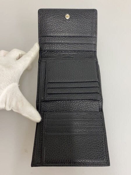 GIANNI CHIARINI(ジャンニキャリーニ) / 3つ折り財布/レザー/BLK