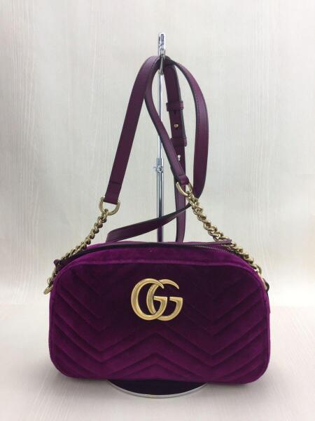 GUCCI(グッチ) / ショルダーバッグ/--/PUP/無地/GGマーモント 
