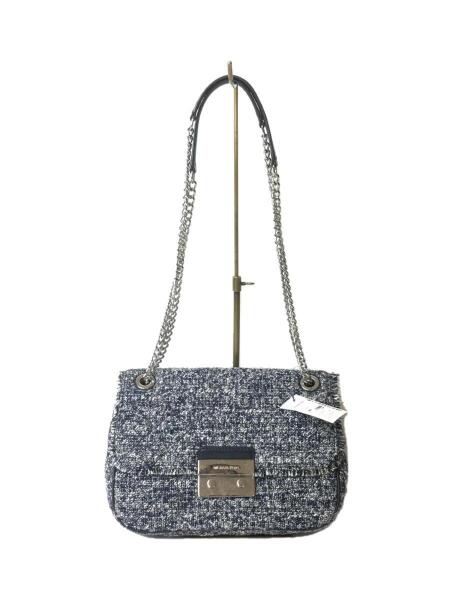 MICHAEL KORS マイケルコース ショルダーバッグ ツイード 黒 MICHAEL KORS マイケルコース ショルダーバッグ ツイード 黒