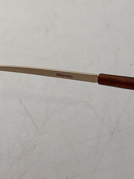 高評価なショップ ORGUEIL◇サングラス/-/GLD/BRW/メンズ/レンズ傷有