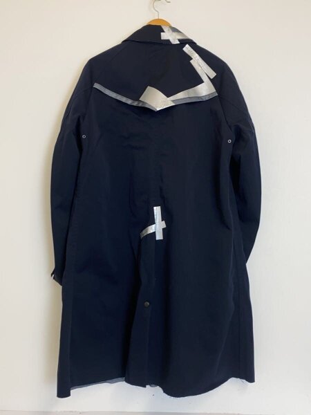 kolor 19aw アシンメトリーコート ネイビー（サイズ1） kolor(カラー) / 19AW/ナイロンツイル3レイヤー ステンカラーコート/1