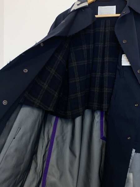 kolor(カラー) / 19AW/ナイロンツイル3レイヤー ステンカラーコート/1