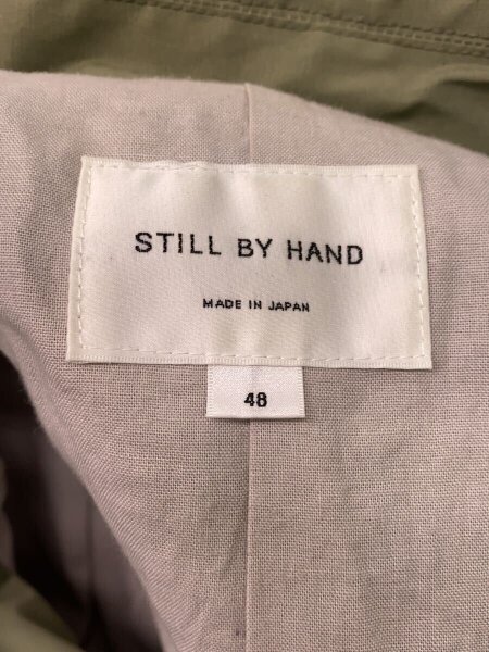 STILL BY HAND / ラベルコート/48/コットン/GRN/co01213 STILL BY HAND(スティルバイハンド) / ラベルコート/48/コットン/GRN