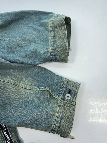 sacai(サカイ) / ボア付き デニムジャケット サイドジップ サイド