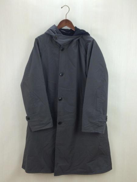 15AW comoli コモリ フーデッド コート 0 紺 comoli 15aw フーデッドコート 0 美品 コモリ