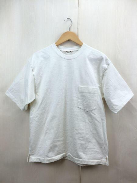 AURALEE(オーラリー) / 18SS/STAND UP TEE/Tシャツ/4/コットン/WHT 
