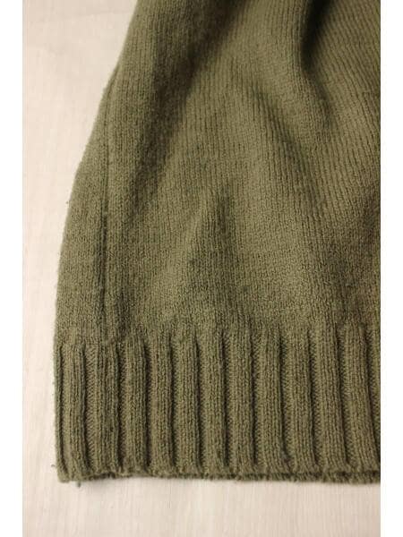 AURALEE UNEVEN WOOL CORD KNIT P/O 4