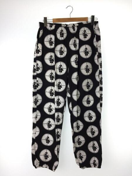 Supreme × UNDERCOVER / 18SS/UNDERCOVER public enemy/スケートパンツ/ボトム/L/コットン/BLK/総柄// Supreme(シュプリーム) / 18SS/Skate Pants/Public Enemy/ストレート