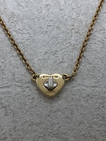 COACH(コーチ) / ターンロックハートネックレス/キー/GLD/トップ有 