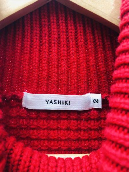 YASHIKI(ヤシキ) / Rocca Turtle Knit/セーター/2/ウール/RED/YSK-17AW 
