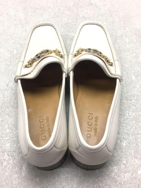 GUCCI / ローファー/UK7.5/WHT/レザー/５７５１１３ GUCCI(グッチ) / ローファー/7.5/26.5/WHT/レザー/575113/インター