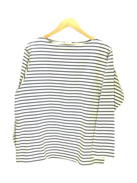 COMOLI(コモリ) / 21SS/ボーダーボートネック/長袖カットソー/1/T01 