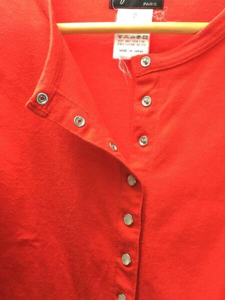 agnes b.(アニエスベー) / カーディガンプレッション/2/コットン/RED