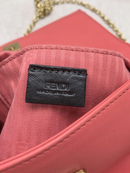 FENDI フェンディ チェーン ショルダーバッグ ピンク レディース 