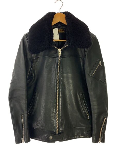 美品☆Acne Stndios ムートンライダーズジャケット(ブラック34) 美品☆Acne Stndios ムートンライダーズジャケット(ブラック34