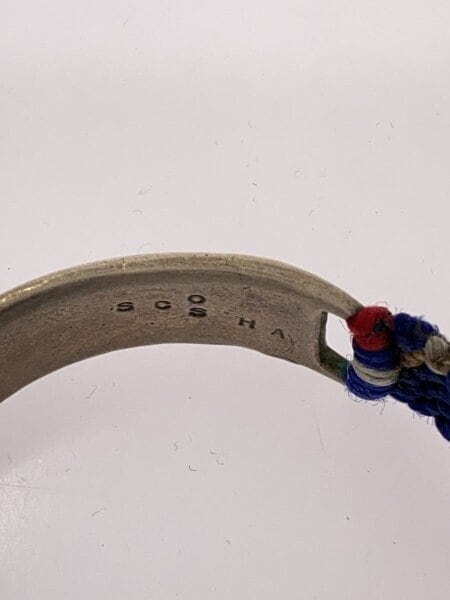 SCOSHA(スコーシャ) / HAND WOVEN ID BRACELET/ID ブレスレット/NVY 