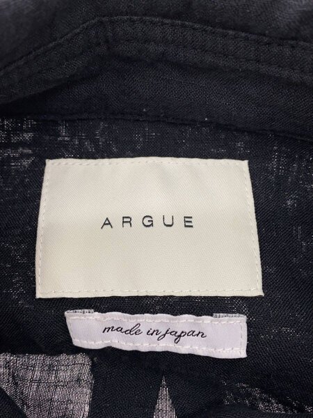 ARGUE(アーギュ) / 長袖シャツ/クラシックシャツ/1/リネン/BLK/黒