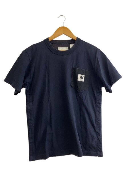 【貴重】sacai コットンTシャツ　ネイビー 貴重】sacai コットンTシャツ ネイビー 貴重】sacai コットンTシャツ