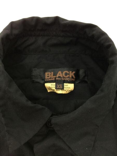 BLACK COMME des GARCONS / 長袖シャツ/XS/コットン/BLK/1J-B007 BLACK COMME des GARCONS(ブラックコムデギャルソン) / 長袖シャツ/XS