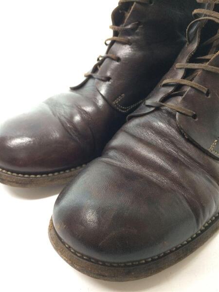 GUIDI ブーツ ブラウン 37 GUIDI(グイディ) / 11 HOLE BOOTS/レースアップブーツ/37(23.5