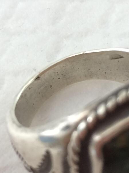 Hozho(ホゾ) / スクエアターコイズリング/22号/シルバー | 中古品の  