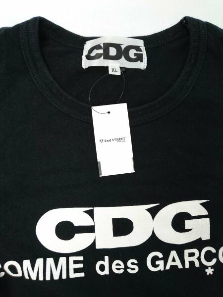 CDGAD2018ロゴスウェットXL黒古着