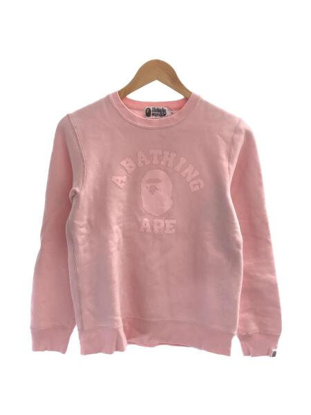 A BATHING APE(アベイシングエイプ) / ロゴ裏起毛スウェット/S 