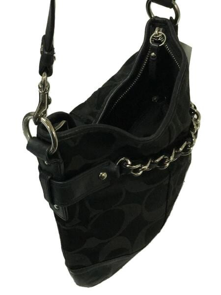 COACH(コーチ) / シグネチャーショルダーバッグ/キャンバス/BLK/総柄 