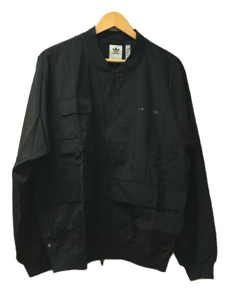 adidas ナイロンジャケット ブラック/ターコイズ 80's adidas アディダス ナイロンジャケット XL 青ターコイズ