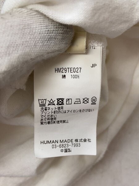 HUMAN MADE(ヒューマンメイド) / Tシャツ/XXL/コットン/WHT/プリント