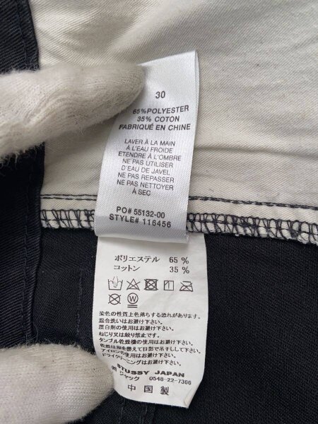 STUSSY(ステューシー) / ペインターパンツ/30/コットン/BLK/無地