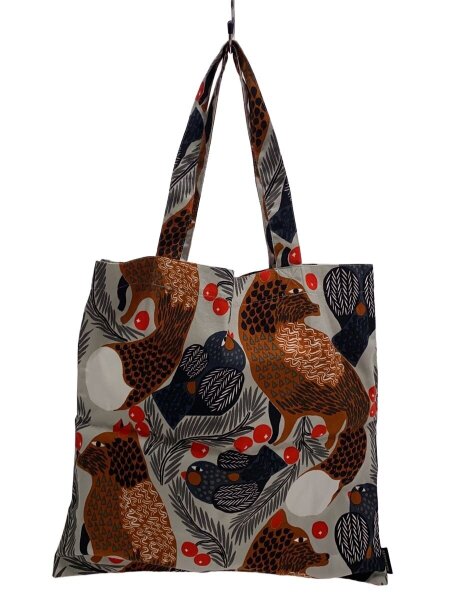 marimekko(マリメッコ) / トートバッグ/コットン/GRY/総柄// | 中古品 