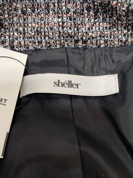 shellerシェリエ ペプラムジャケット sheller シェリエ チェック