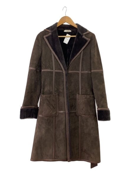 Agnona(アニオナ) / ムートンコート/42/レザー/BRW// | 古着の販売 