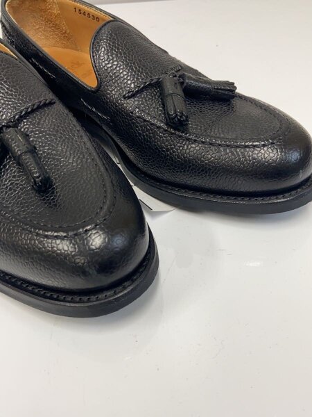 Berwick(バーウィック) / タッセルローファー シボ革/UK6.5/BLK/レザー