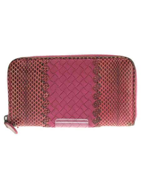 BOTTEGA VENETA(ボッテガヴェネタ) / 長財布/レザー/PNK イントレ 