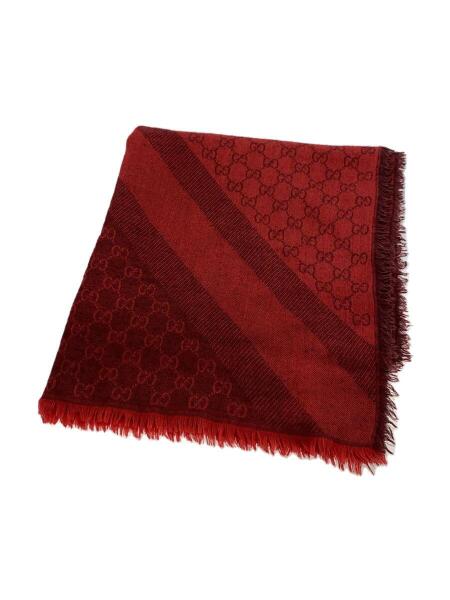 GUCCI(グッチ) / ストール/ウール/RED/総柄/レディース/508027 | 中古 