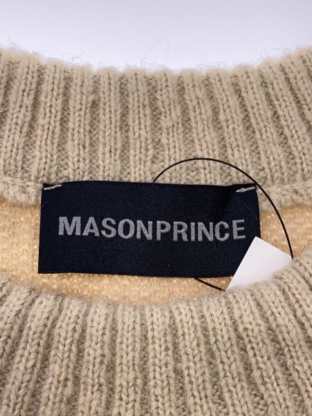 MASONPRINCE(メイソンプリンス) / サイドライン ロゴ刺繍 ニットプル 