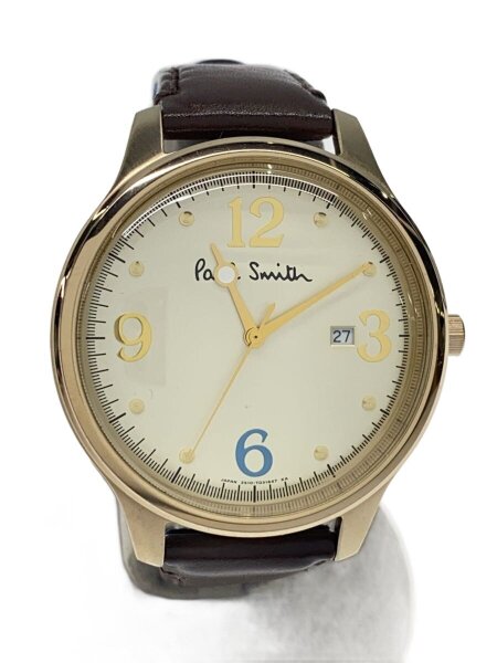 Paul Smith(ポールスミス) / クォーツ腕時計/アナログ/レザー/GLD/BRW 