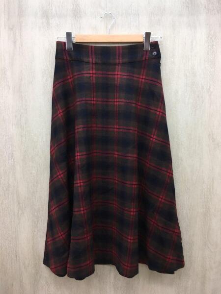 スピックアンドスパン チェックウールスカート スピック\u0026スパン Spick\u0026Span 18AW スカート ロング フレア チェック
