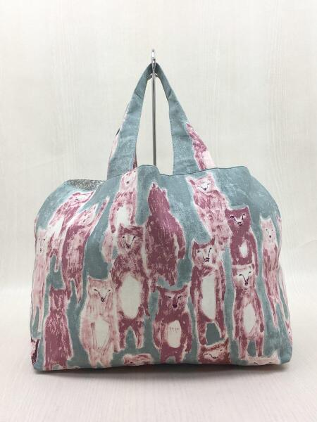 mina perhonen(ミナペルホネン) / alive/トートバッグ/リネン/BLU/総柄  