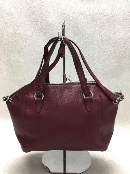 COACH コーチ F30281 2WAY レザー ハンドバッグ ブラウン 中古・古着 